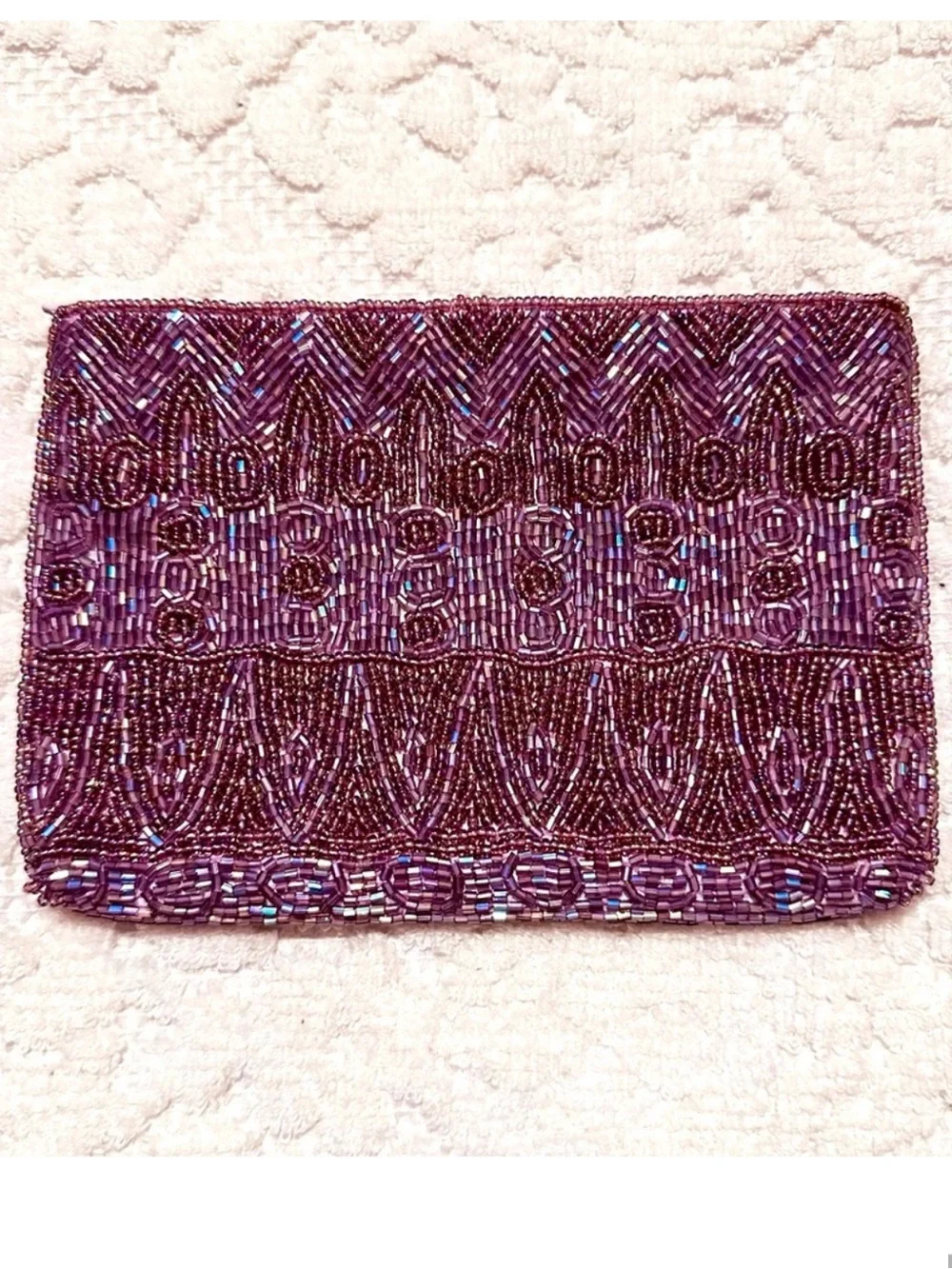 Lord & Taylor | Pouch | Lilac Beaded Pouch